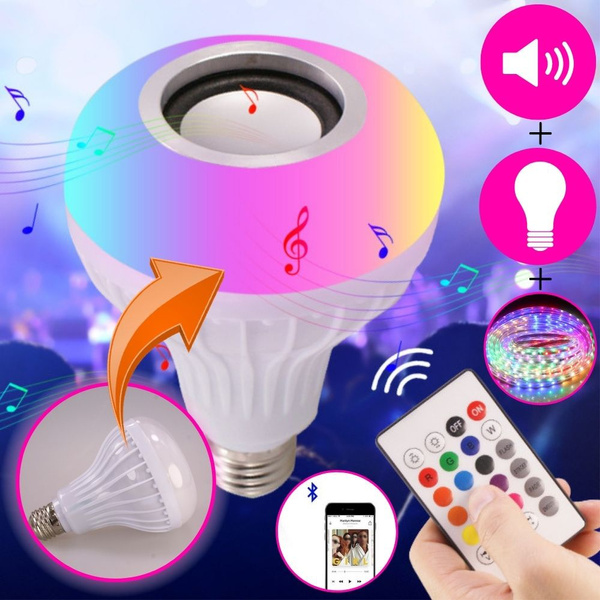 Smart led store bulb speaker