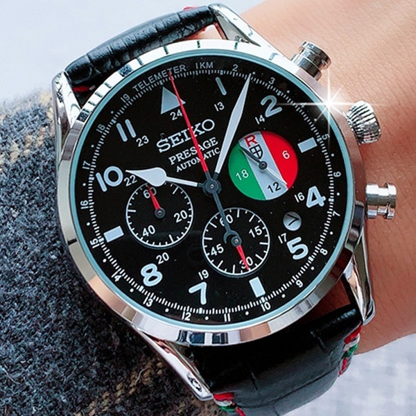 Seiko New Presage Porco Rosso Chronograph Limited Edition SRQ033J1 men's  watch for gifts with watch box | Wish