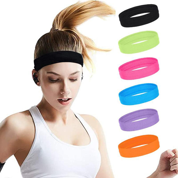 Sports Headbands for Women and Men-Workout Headbands-Sweatband for Running  Fitness Yoga Basketball