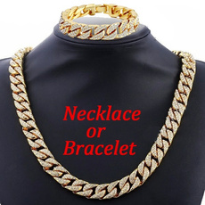 goldplated, Chain Necklace, cadenasdeoro18k, icedoutchain