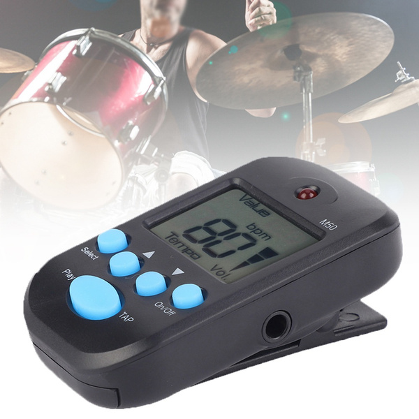 Plastic LCD Metronome, Adjustable Volume Metronome, Clip on for Piano for Guitar Wish