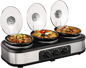 oval, Stainless, Pot, Server