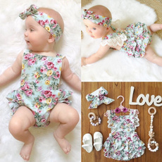 Rompers, girlsoutfits2pcsset, Lace, newbornbaby