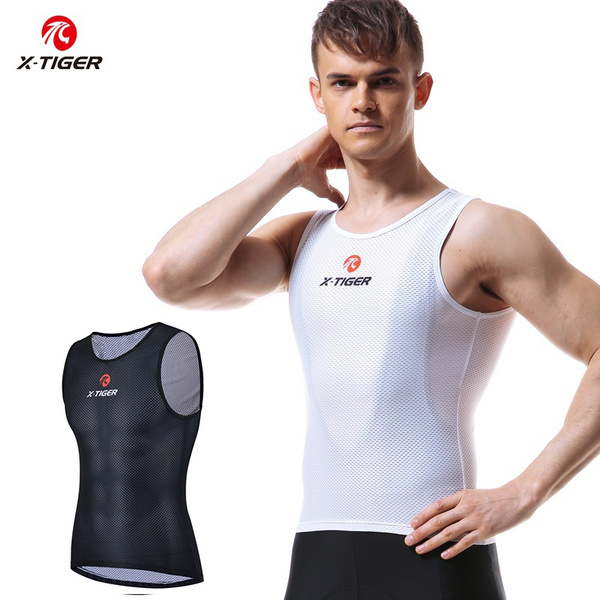 X TIGER Athletic Compression Under Base Layer Sport Tank Top Cycling Jersey Men s Sleeveless Cycling Undershirt Quick Dry Bike Vest