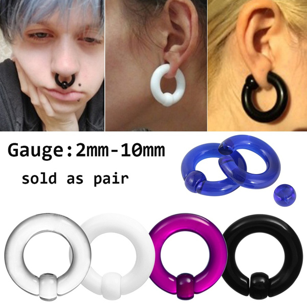 Baguette Helix Hoop Cartilage Earring Ring Tragus Clicker Ear Piercing  Jewelry – Impuria Ear Piercing Jewelry