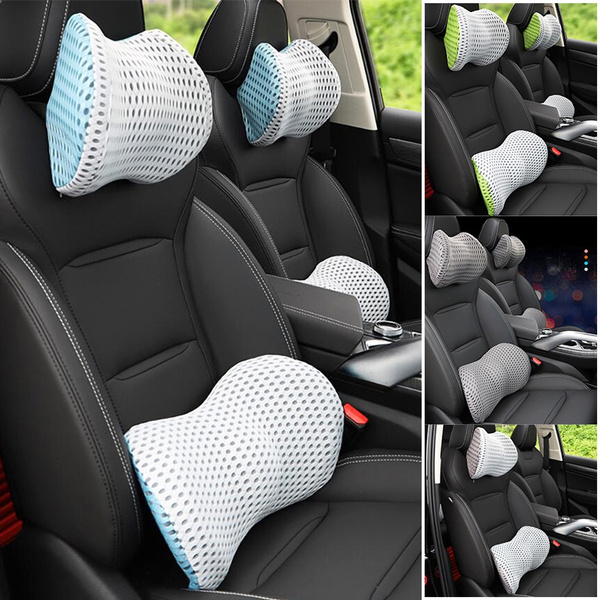 Mesh Car Pillow Lumbar Support Pillow Car Seat Waist Cushion