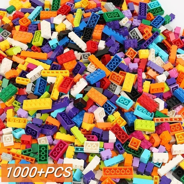 1000 PCs Building Blocks Bricks Set Bulk Creative Kids Toys Educational DIY Gift 
