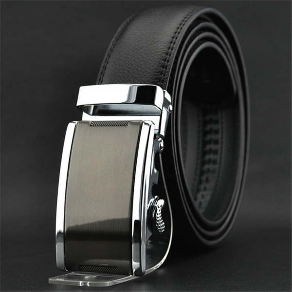 Men's Fashion Genuine Leather Belt Designer Buckle Black / Brown Luxury