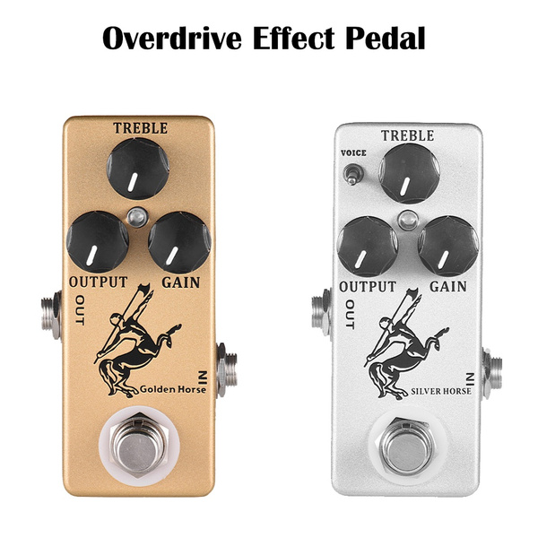 MOSKY Overdrive Effect Pedal, Klon Centaur Golden Horse Guitar Full Metal  Shell True Bypass