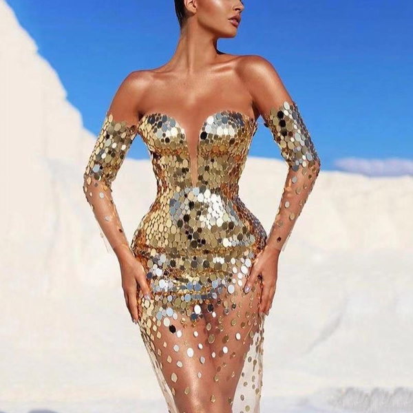 Wish 2025 gold dress