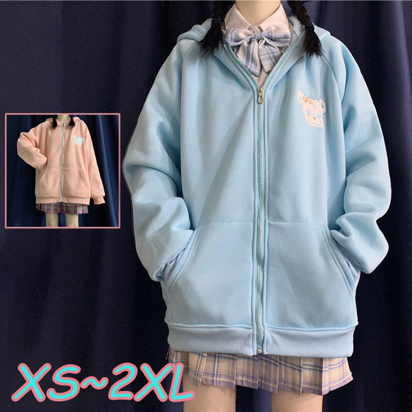 Kawaii zip up discount hoodie