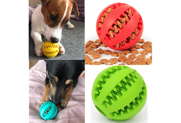 teeth cleaning dog ball