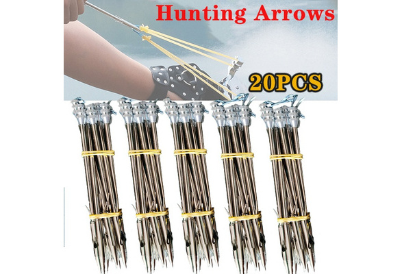 Hunting Fishing Arrows Stainless Steel Slingshot Darts Fishing Slingshot  Rifle Arrows Shooting Crossbow Dart