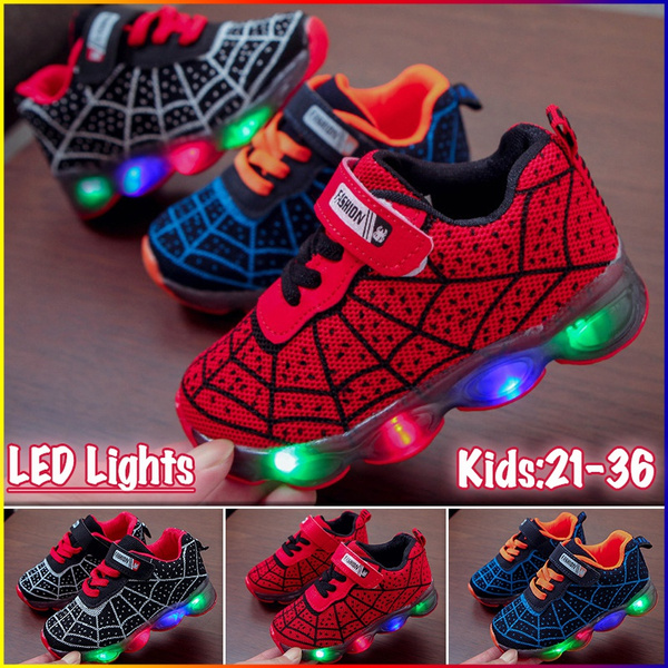 Fashion Kids Girls Boys Sport Shoes LED Lights Children's Lights Shoes