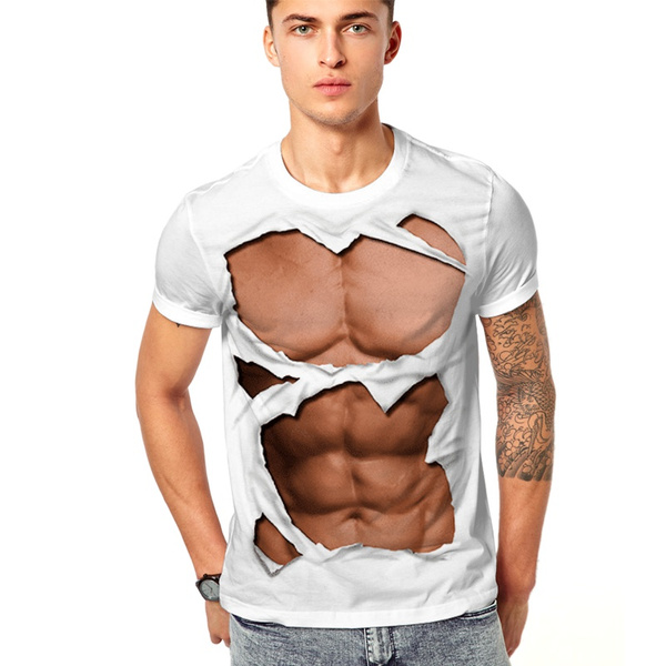 Ripped Muscles, six pack, chest T-shirt Men's T-Shirt