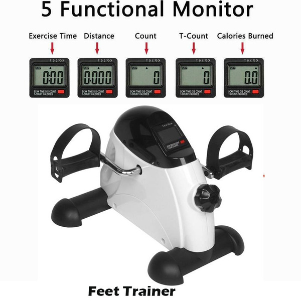 todo mini exercise bike pedal exerciser with lcd monitor for leg and arm recovery