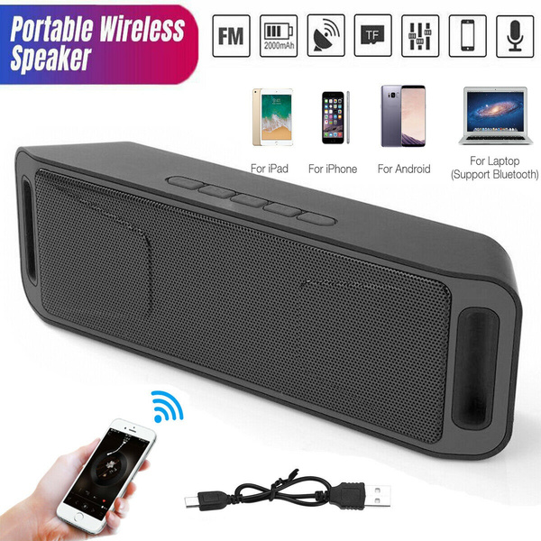 Bluetooth Speaker Wireless Waterproof Outdoor Stereo Bass USB/TF/FM Radio LOUD 