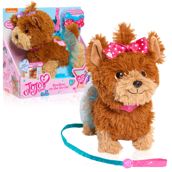 bow bow plush dog