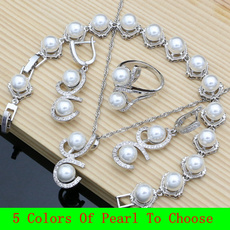 Charm Bracelet, 925silverjewelryset, womengift, Earring