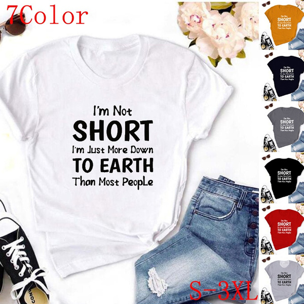 2021 New Fashion Womens T shirt Women Funny Tee with Cute Sayings Life T Shirts for Girls T Shirt for Casual t shirt Wish