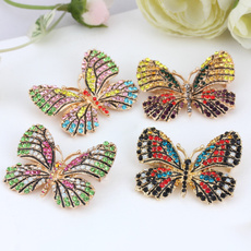 butterfly, Pins, Assorted, Rhinestone