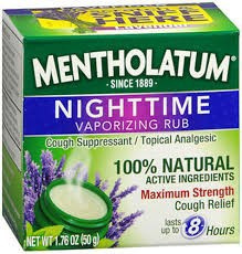 mentholatumnighttimevaporizingrub, coughremedie, mentholatum, Vitamins & Supplements
