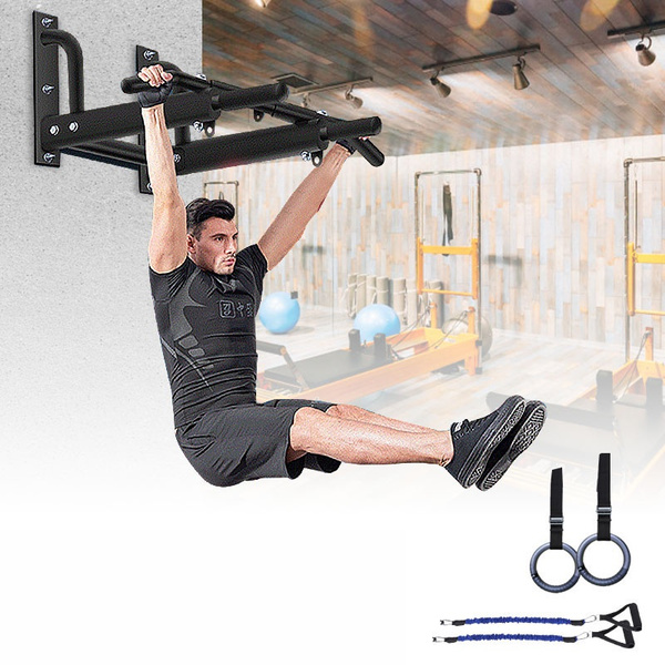 Gym Wall Mount Pull Up Bar Home Training Chin Up Bars Fitness