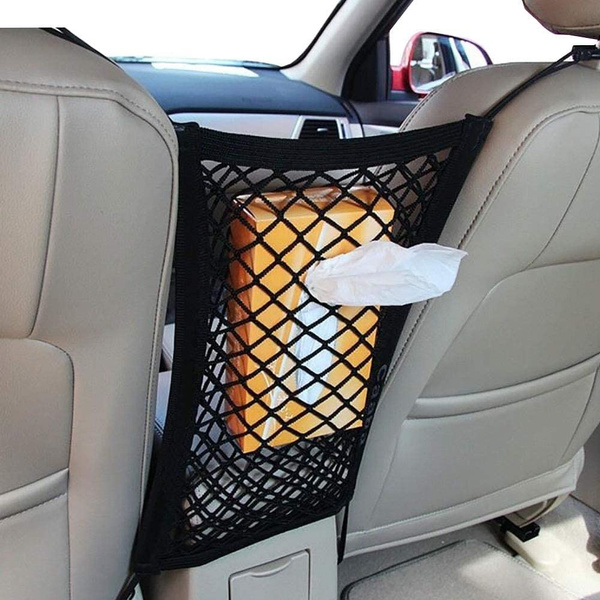 Handbag Purse Holder Mesh Back Pouch Between Seats Storage Bag Organizer Car  Accessories Large Capacity Car Seat Net Pocket
