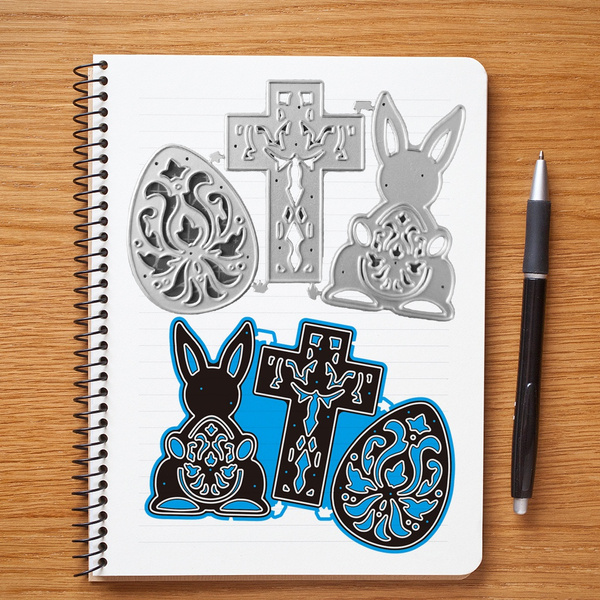 Easter Cross Metal Cutting Dies Stencil Scrapbooking DIY Album Stamp Paper Card 