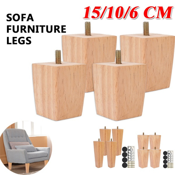 4pcs Solid Wood Sofa Legs Inclined, Sofa Legs Home Depot