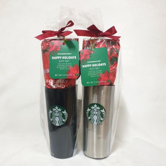 Costco Starbucks Tumbler Holiday Blend Coffee 70g Gift Set