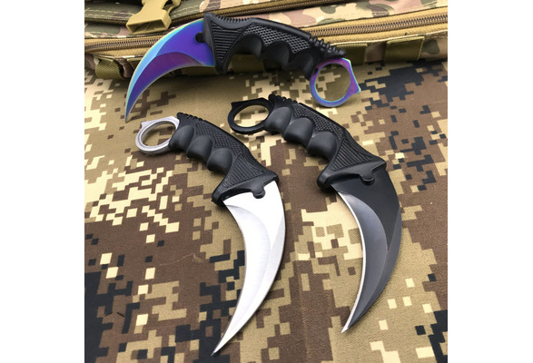 CS Go Hunting Karambit Knife Survival Tactical Knife Claw Camping