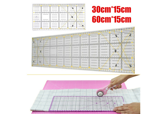 15*15cm Transparent Quilting Sewing Patchwork Ruler Cutting Tool Tailor NP
