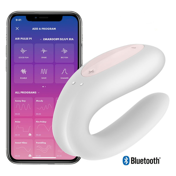 Voor een dagje uit dienen Trekken G-spot Vibrator Sex Toy For Couples Satisfyer Double Joy App Controlled - White | Wish Voor een dagje uit dienen Trekken G-spot Vibrator Sex Toy For Couples Satisfyer Double Joy App Controlled - White | Wish