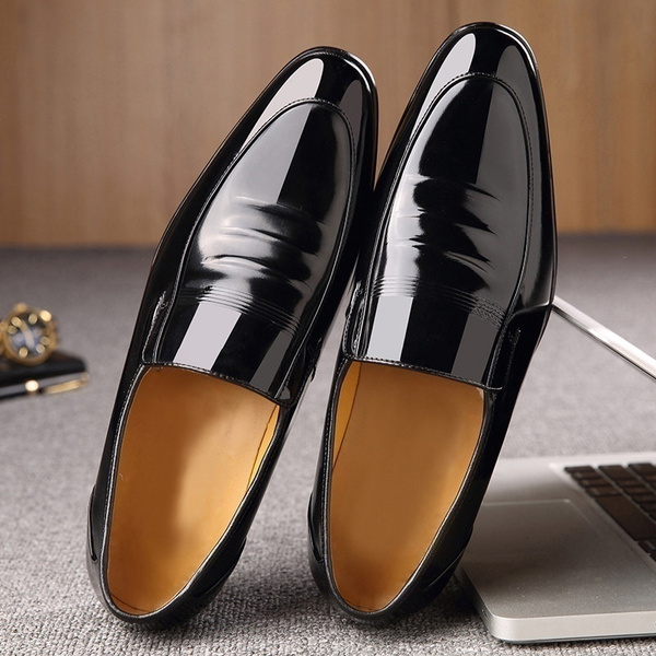 Men Leather Shoes High Quality Business Dress Shoes Wedding Dress Shoes Big  Size 38-48 Luxury Formal Shoes Chaussure Homme Cuir British Style Oxfords  Shoes