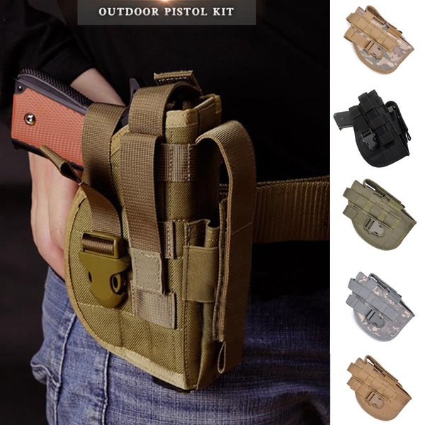 Universal Right Hand Tactical Gun Holster Hunting Belt Pistol Pouch for ...