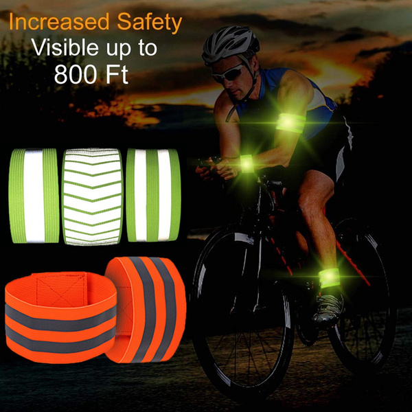 High Quality Bicycle Bind Strap Reflector Wristband Fishing Accessories  Cycling Reflective Strips Bike Safety Alert Sport Tape Warning Armband