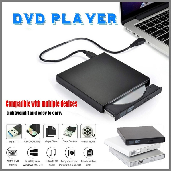External Blu Ray Movie Player Drive USB Laptop PC DVD CD RW Disc