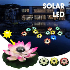 floatinglight, waterlily, Garden, solarfloatinglight