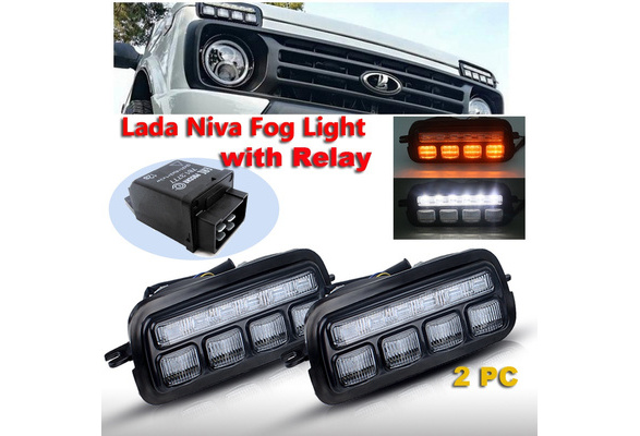 Für Lada Niva 4x4 1995- LED-Rückleuchten für Niva 4x4 mit Tagfahrlicht  LED-Bremssignal für Lada Niva Zubehör