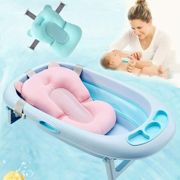 Baby Shower Bath Tub Pad Non-Slip Newborn Bathtub Mat Safety