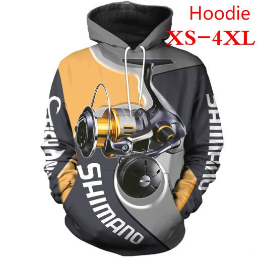 Shimano Fishing 3D All Over Printed Pullover HoodieTracksuit Casual  T-shirt/Hoodies/Sweatshirt/Tank Tops