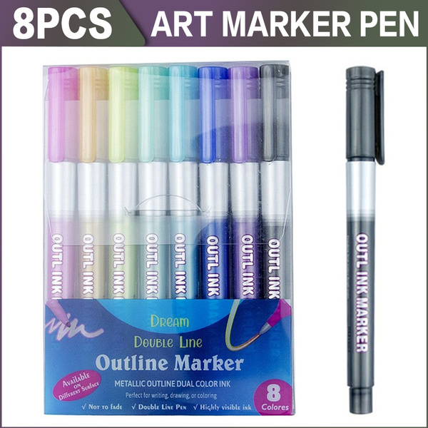 Color Pen Liner Art, Markers Pen