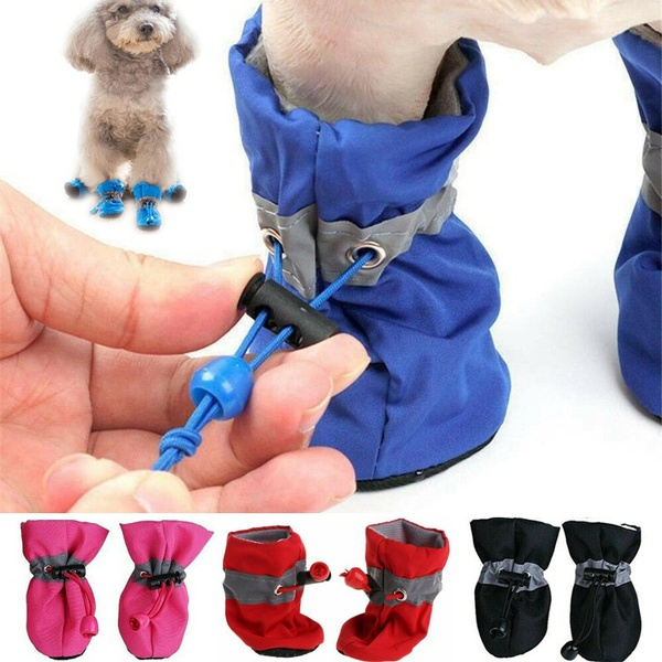 Waterproof Pet Dog Shoes Winter Anti-slip Shoes Dogs Footwear Snow Boots Socks 