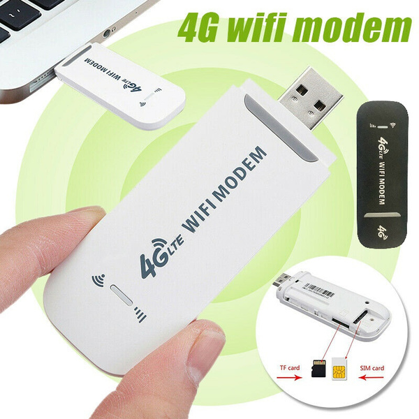 Depression lokal bænk 1pc 150Mbps 4G LTE USB Modem Adapter Wireless USB Network Card SIM/TF Card  Universal Wireless Modem 4G WiFi Router White/Black | Wish
