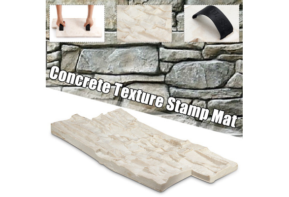 Slate Seamless Wall Texture Polyurethane Stamp Mat Concrete Cement Stamping 