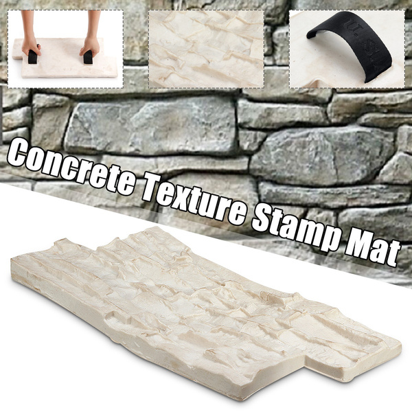 Slate Seamless Texture Polyurethane Stamp Mat Concrete Cement Stone Wall Brick Mold Wish - Concrete Wall Stamp Molds
