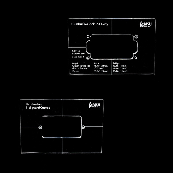 KAISH Acrylic Humbucker Pickup Routing Template Pickup Templates for KAISH Acrylic Humbucker Pickup Routing Template Pickup Templates for
