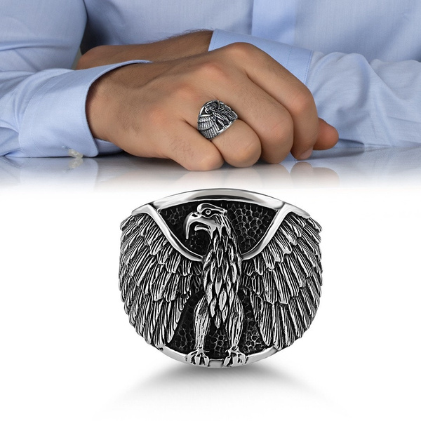 Silver Archangel Michael and Archangel Gabriel Ring | Silvers Legends