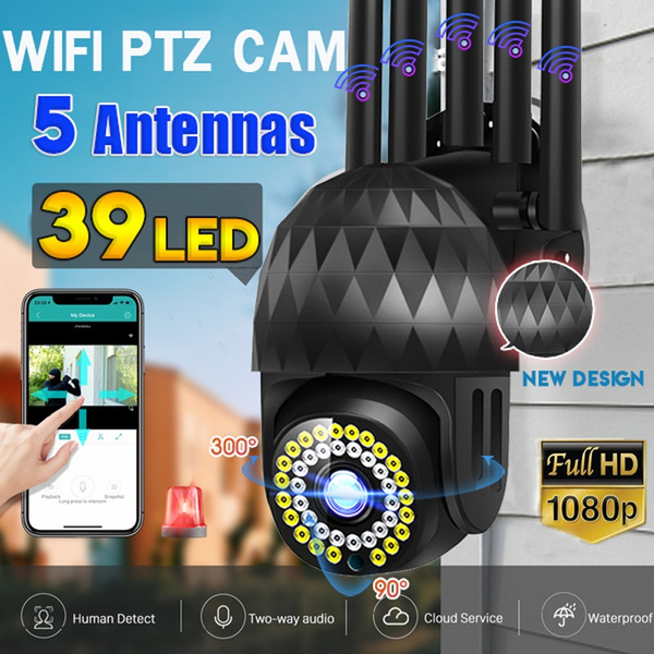 New 39LEDs 5DB Antennas 1080P IP Onvif WiFi 2MP Wireless Speed Dome CCTV Camera 